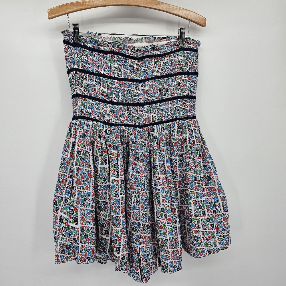 Free People Women's Bali Checked Out Printed Romper Medium New - Picture 3 of 10